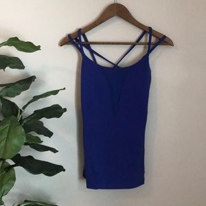 Women’s Lululemon Royal Blue Mesh Workout Tank